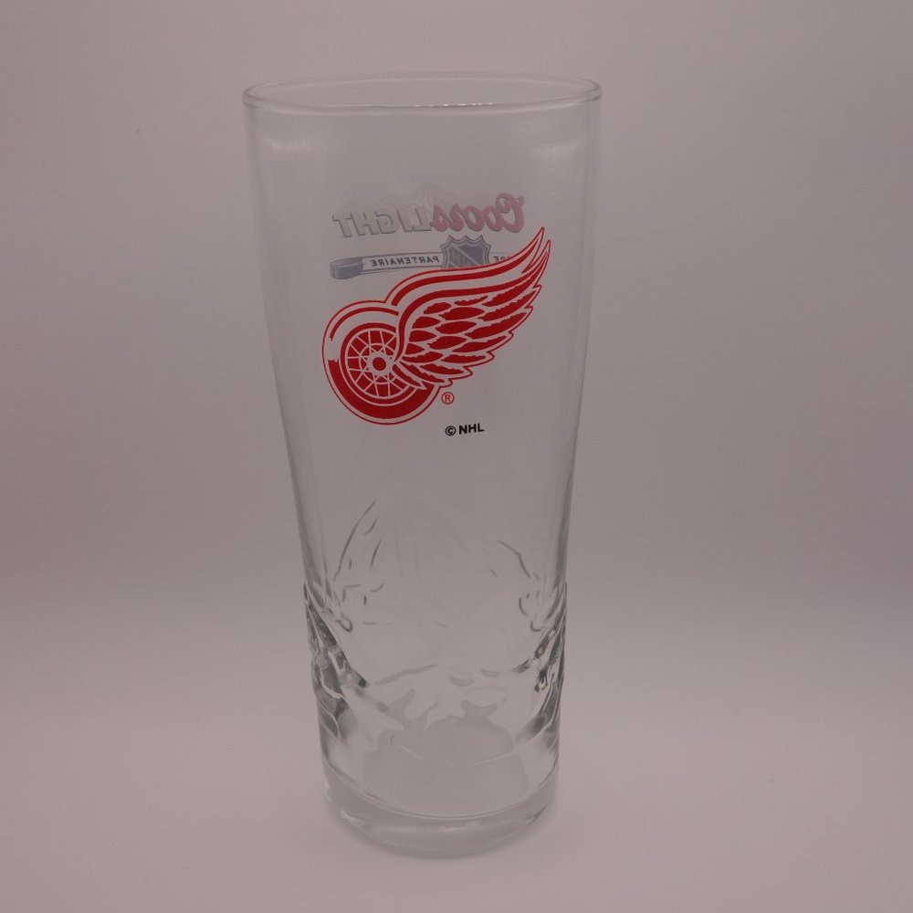 NHL Detroit Red Wings Coors Light Fiere LNH Partenaire Beer Glass